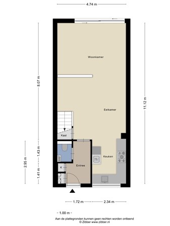 Floorplan - Kleine Beemd 75, 5283 LR Boxtel